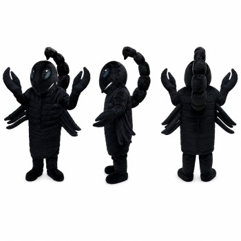 Scorpion Mascot Costume in Black with Large Claws Adult