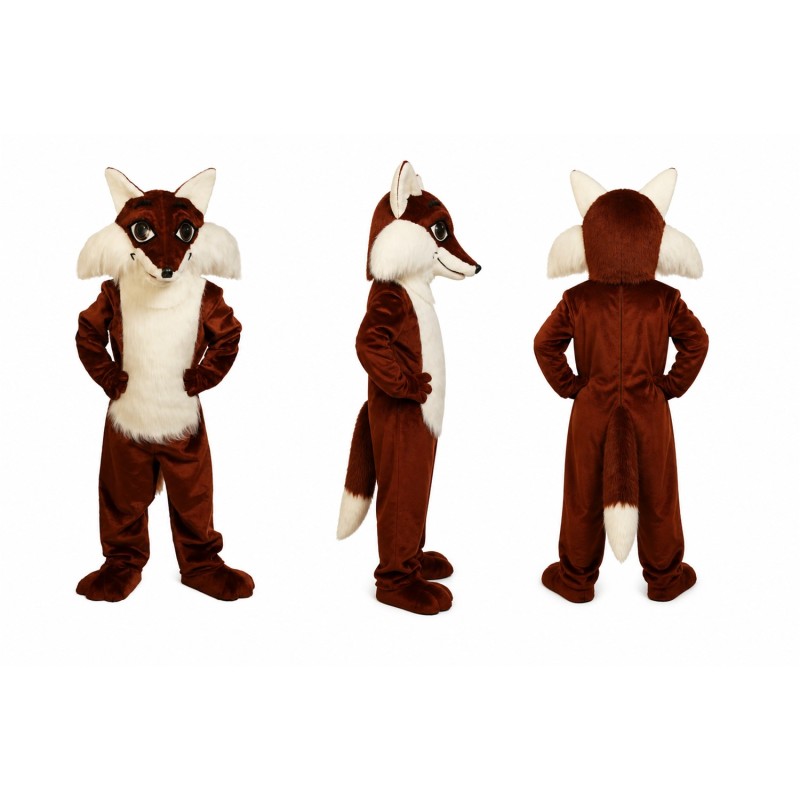 Horned Fox Mascot Costume