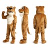 Tiger Mascot Costume in Brown with Cream Belly Adult