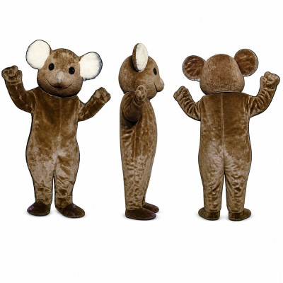 Koala Mascot Costume in Brown with Oversized Ears Adult