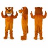 Lion Mascot Costume in Orange with White Muzzle Adult