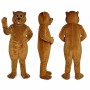 Beaver Mascot Costume in Brown with Buck Teeth Adult