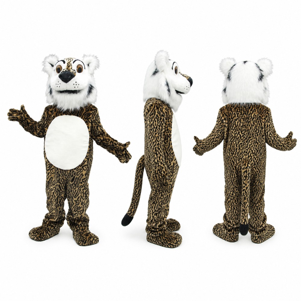 Lion Mascot Costume in Gray with White Belly Adult Lion Mascot Costume in Gray with White Belly Adult