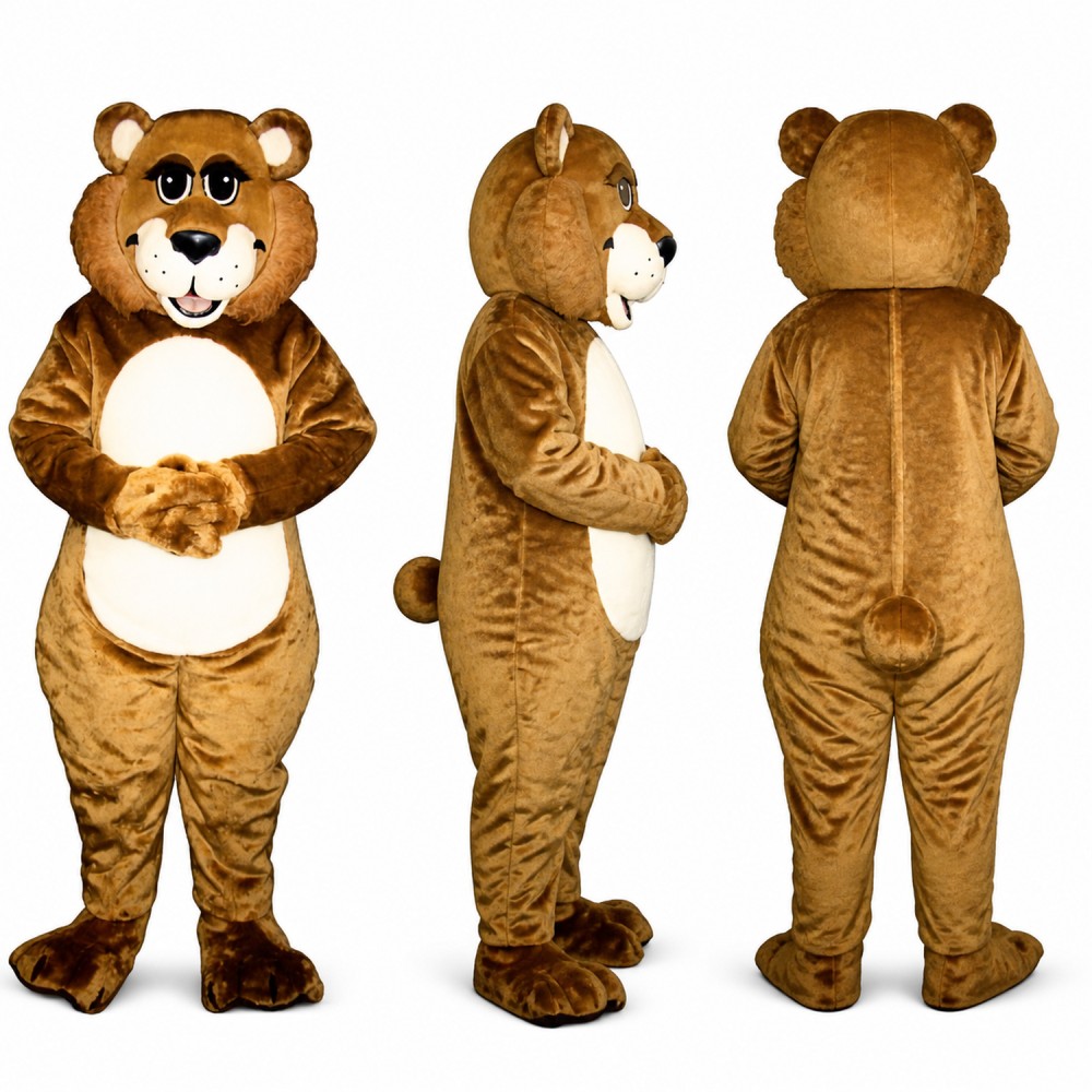 Tiger Mascot Costume in Brown with White Belly Adult Tiger Mascot Costume in Brown with White Belly Adult