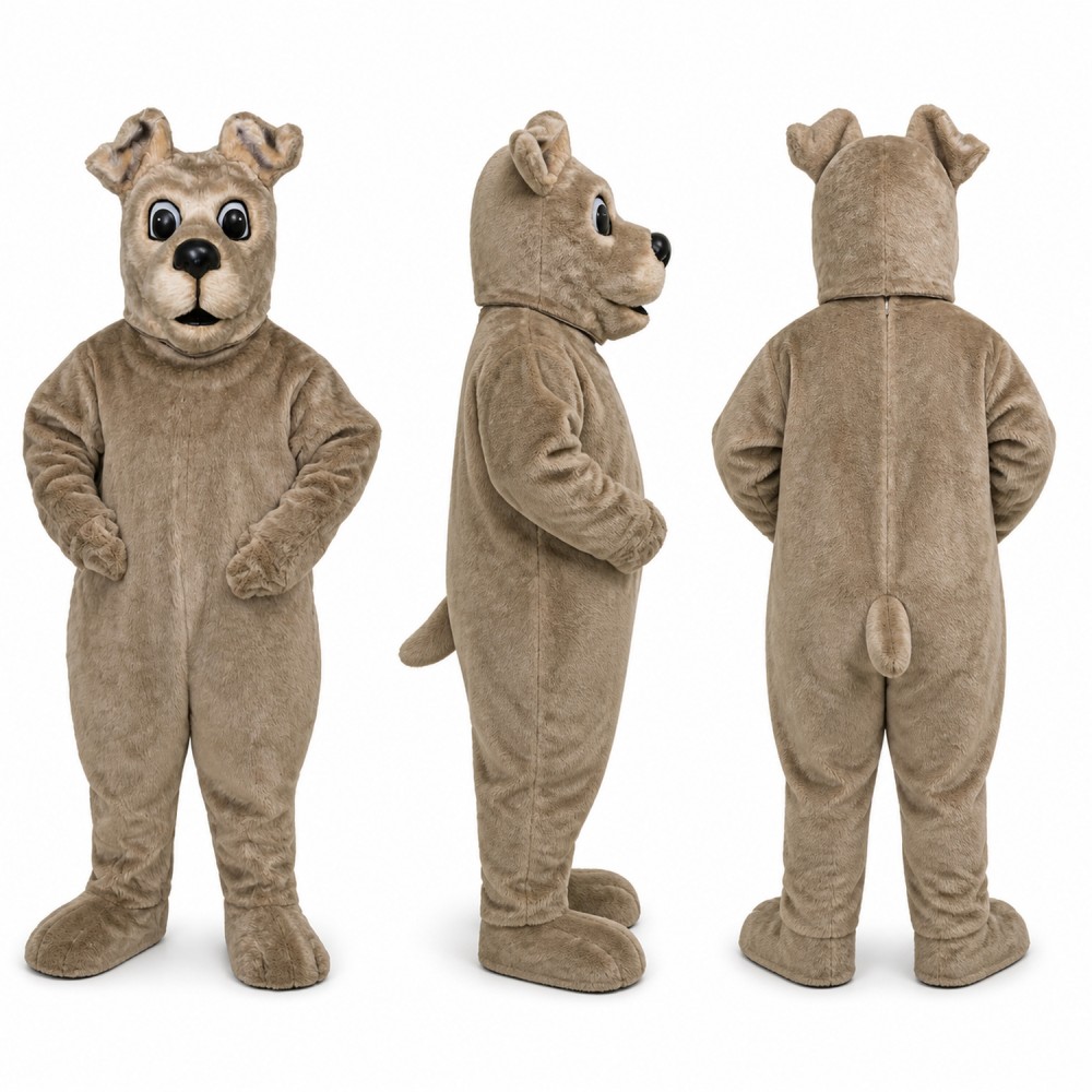 Bulldog Mascot Costume in Gray with Wrinkled Face Adult Bulldog Mascot Costume in Gray with Wrinkled Face Adult