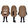 Chocolate Bar Mascot Costume in Brown with Smiling Face Adult