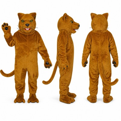 Lioness Mascot Costume in Brown with Amber Eyes Adult