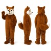 Fox Mascot Costume in Orange Brown with White Muzzle Adult