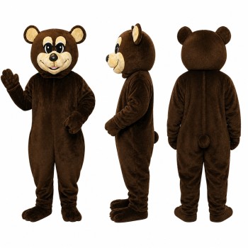 Adult Brown Bear Mascot Costume Animal Suit