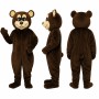 Adult Brown Bear Mascot Costume Animal Suit