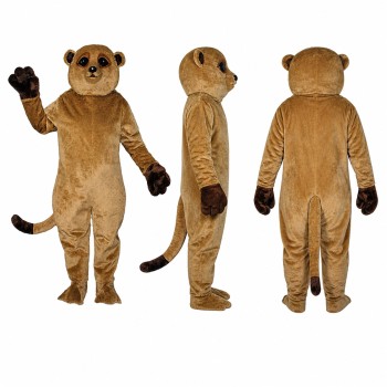 Lioness Mascot Costume in Tan with Dark Paw Pads Adult