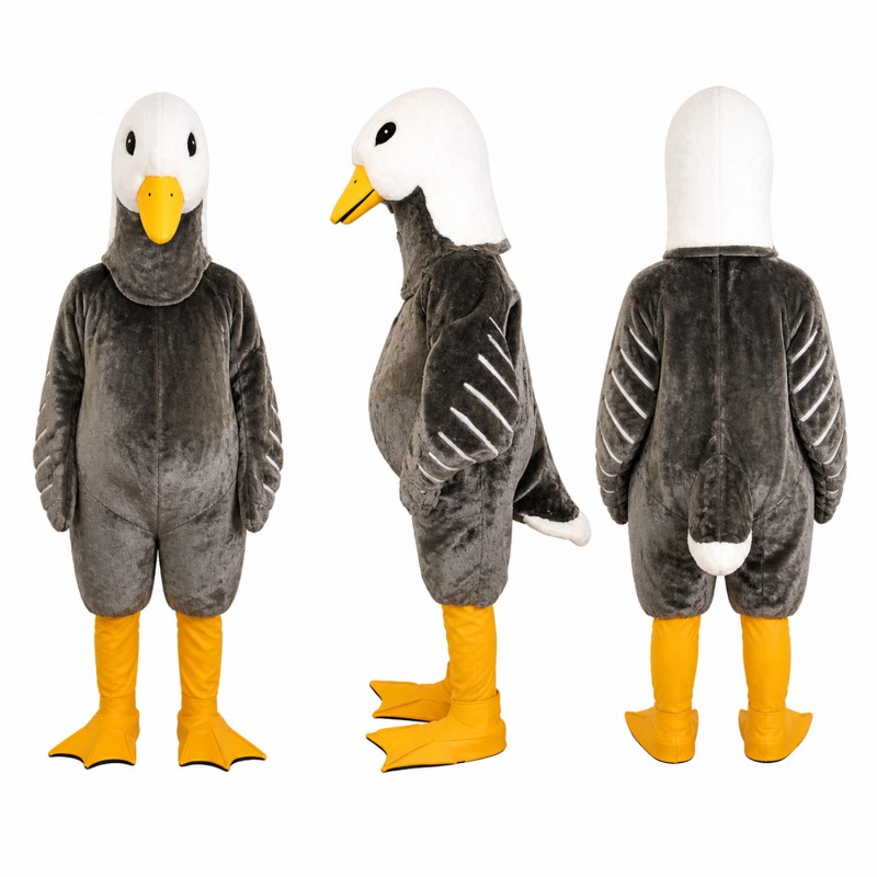 White Head Pigeon Mascot Costume for Adults