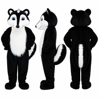Badger Mascot Costume in Black and White Adult