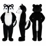 Badger Mascot Costume in Black and White Adult