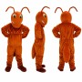 Ant Mascot Costume in Orange with Long Antennae Adult