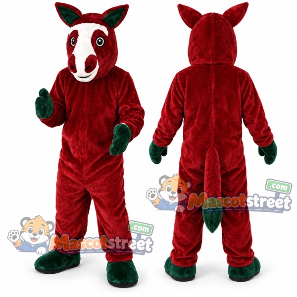 Red Horse Mascot Costume