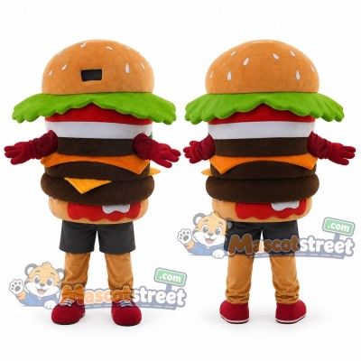 Hamburger Mascot Costume Hamburger Mascot Costume