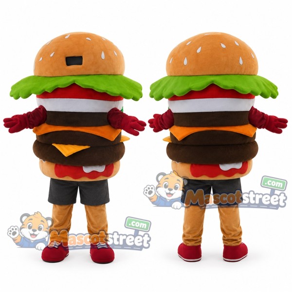 Hamburger Mascot Costume