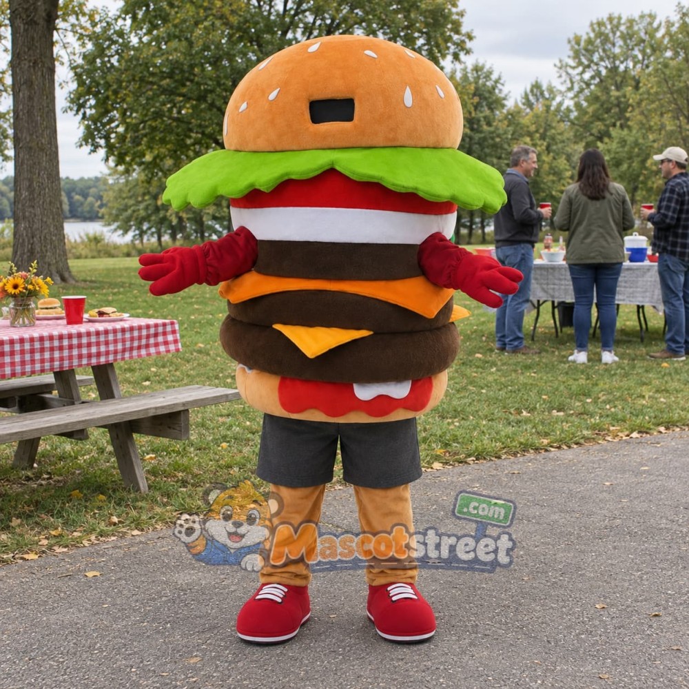 Hamburger Mascot Costume Hamburger Mascot Costume