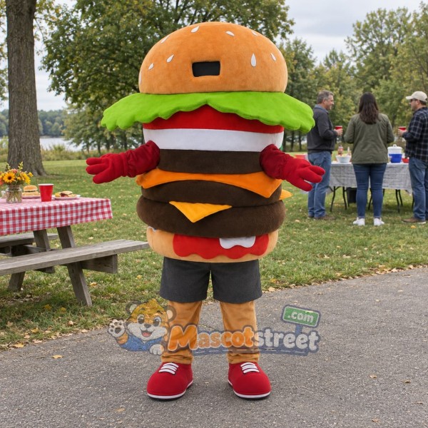 Hamburger Mascot Costume