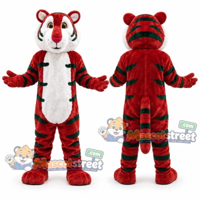 Red Tiger Mascot Costume