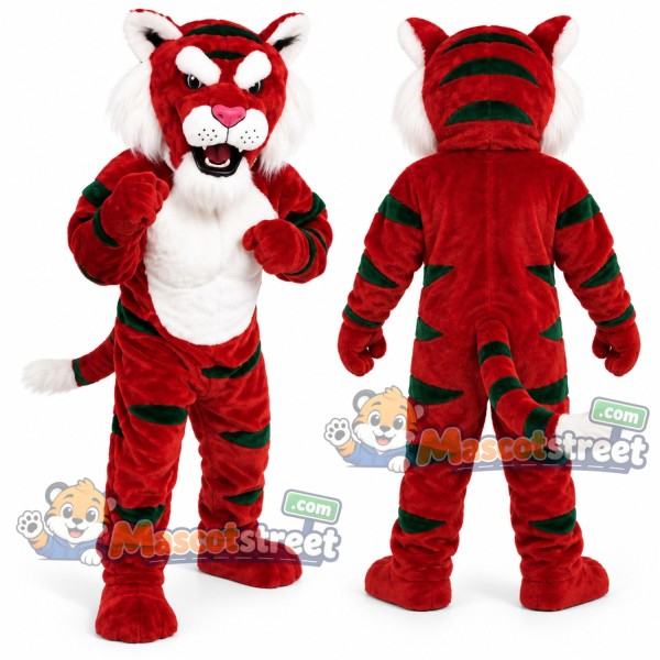 Red Tiger Mascot Costume