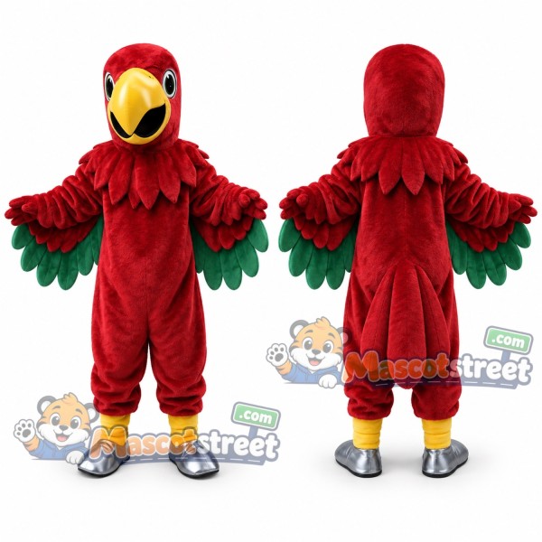 Red Falcon Mascot Costume