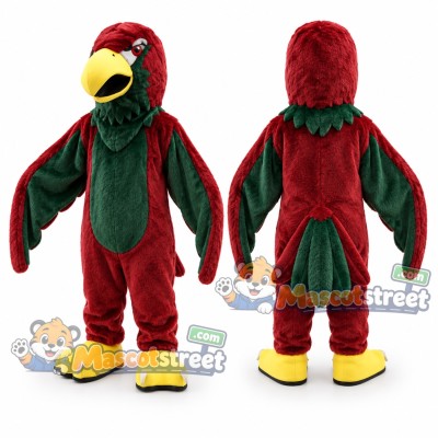 Burgundy Eagle Mascot Costume Burgundy Eagle Mascot Costume