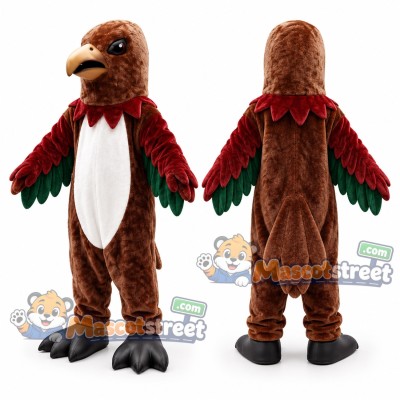 Brown Falcon Mascot Costume Brown Falcon Mascot Costume