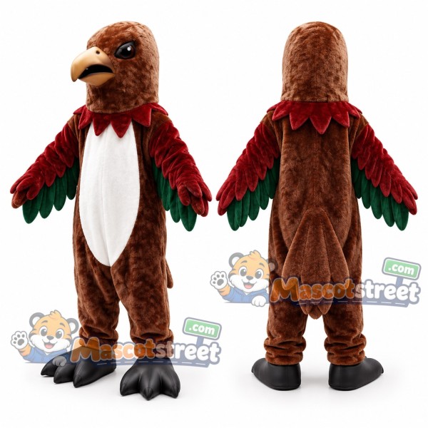 Brown Falcon Mascot Costume