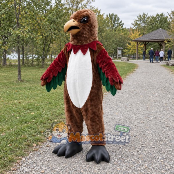 Brown Falcon Mascot Costume