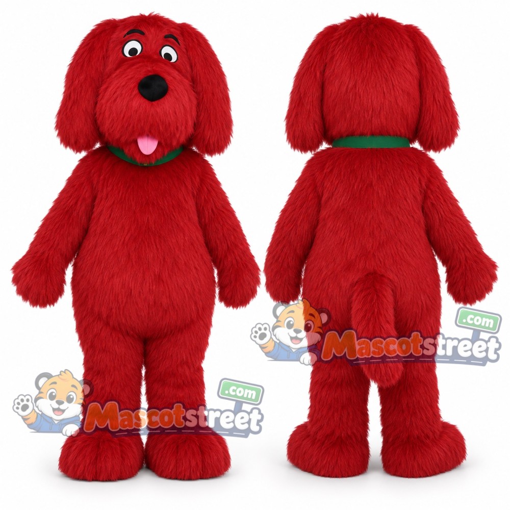Red Dog Mascot Costume