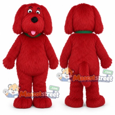 Red Dog Mascot Costume