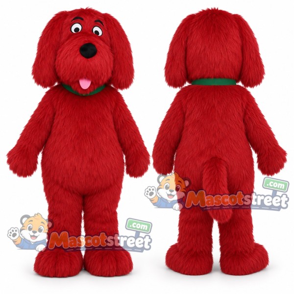 Red Dog Mascot Costume