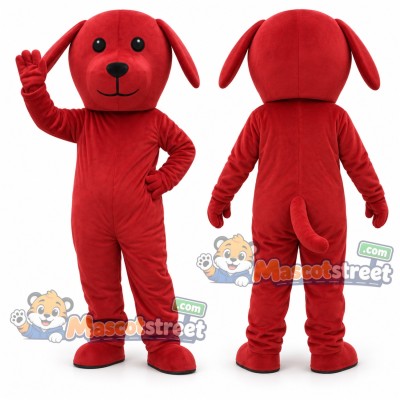 Red Dog Mascot Costume