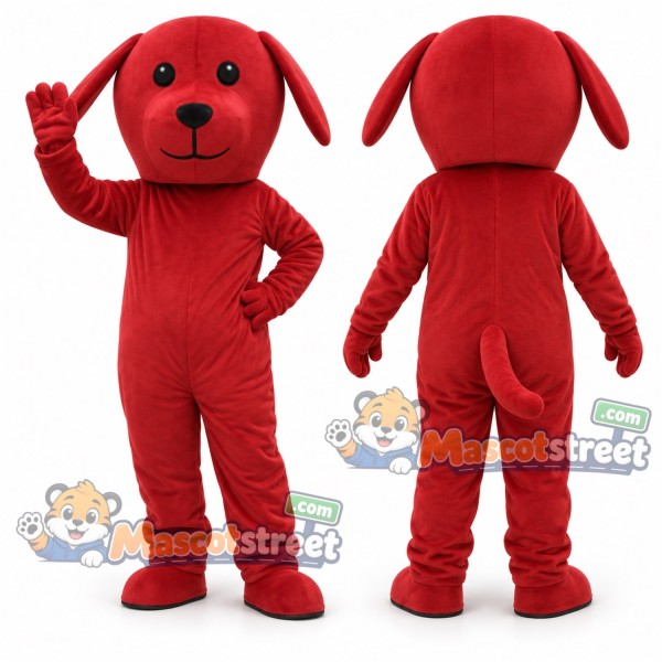 Red Dog Mascot Costume