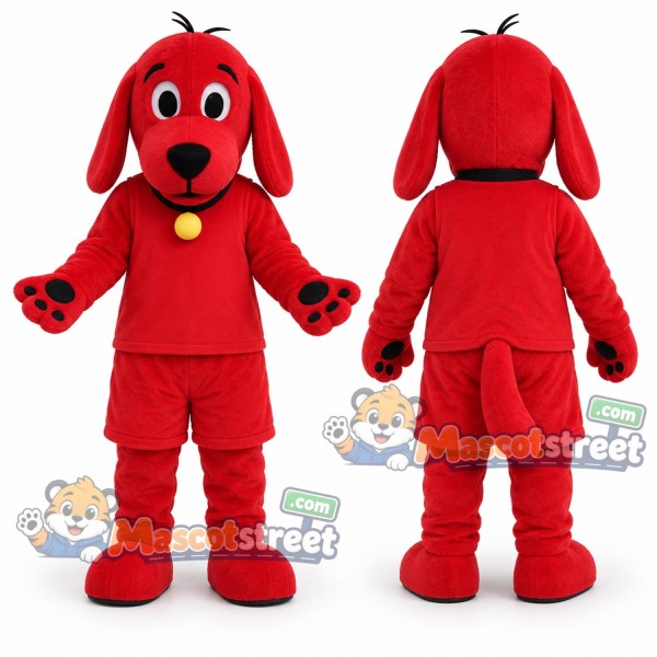 Red Dog Mascot Costume