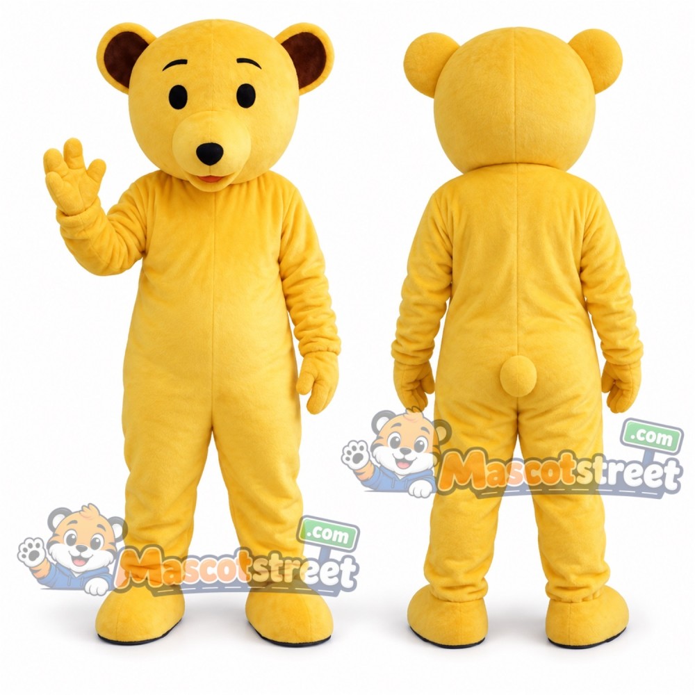 Yellow Bear Mascot Costume Yellow Bear Mascot Costume