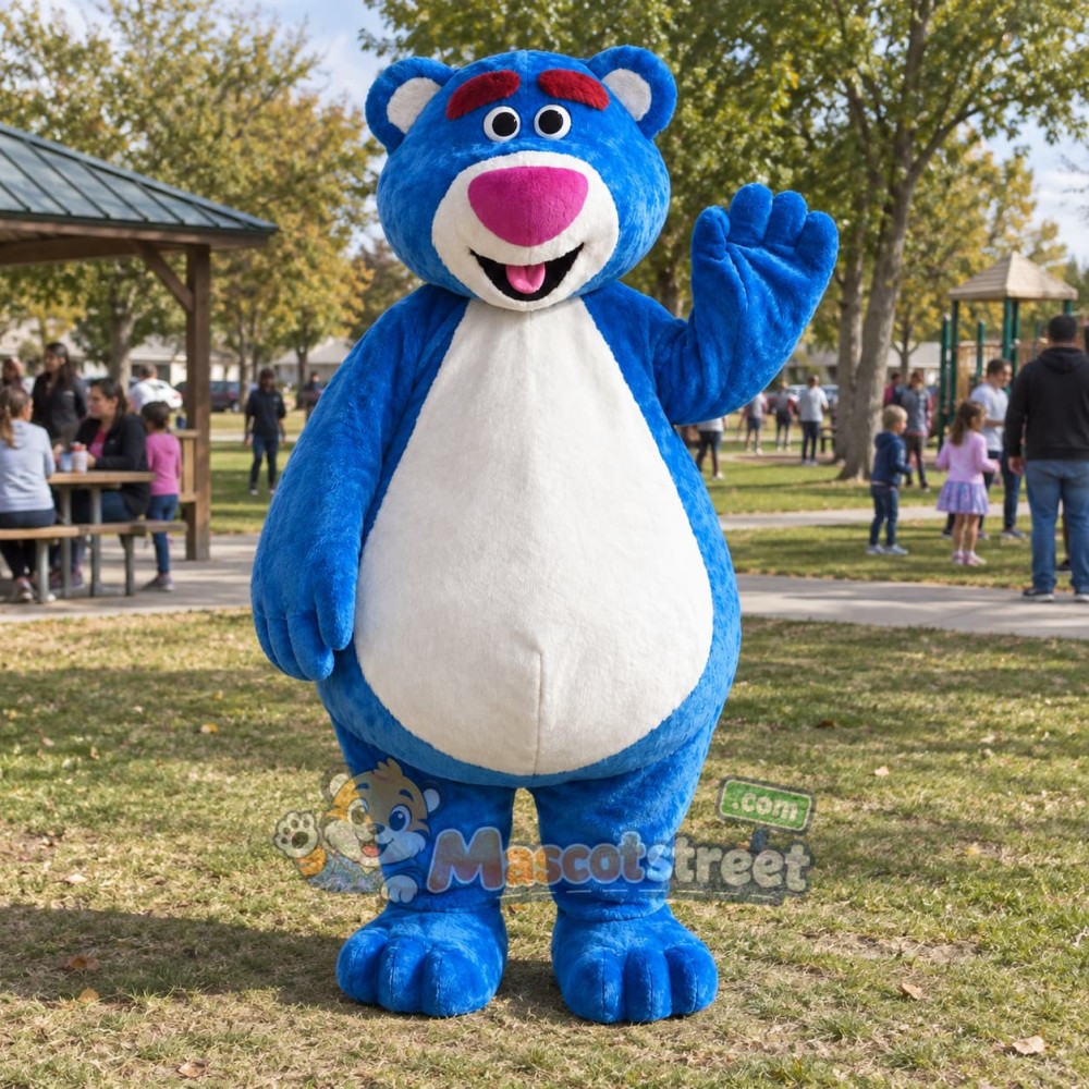 Blue Bear Mascot Costume Blue Bear Mascot Costume