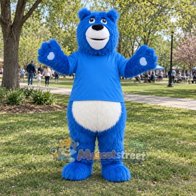 Blue Bear Mascot Costume Blue Bear Mascot Costume