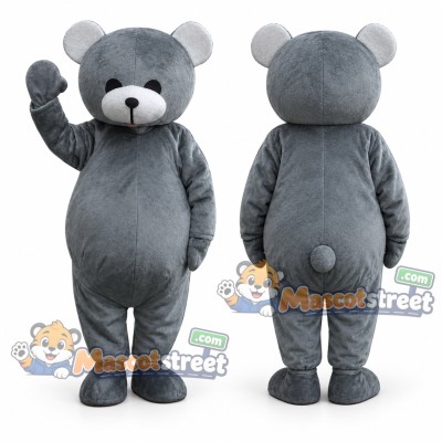 Gray Bear Mascot Costume Gray Bear Mascot Costume