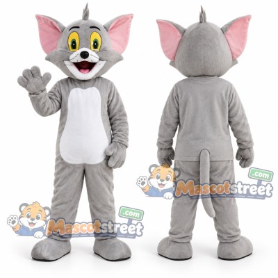 Gray Cat Mascot Costume