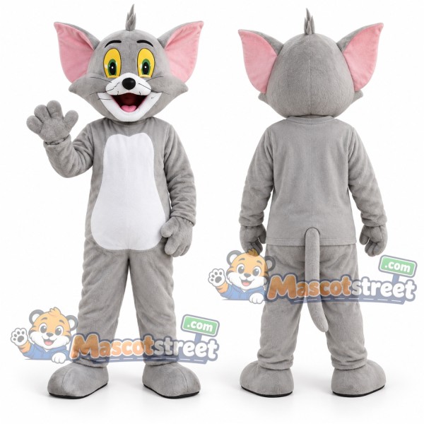 Gray Cat Mascot Costume