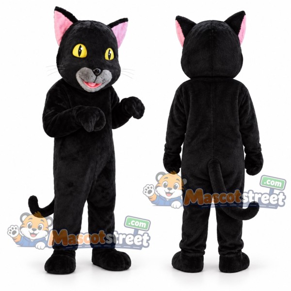 Black Cat Mascot Costume