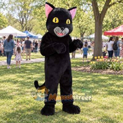 Black Cat Mascot Costume