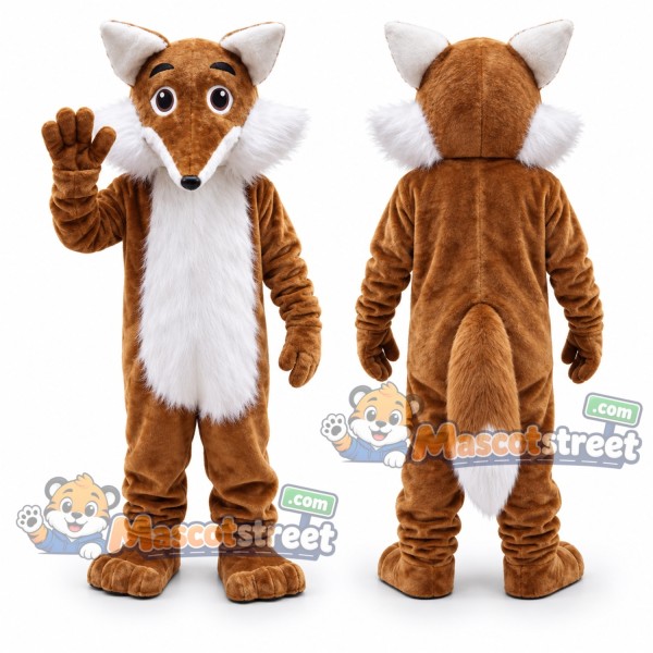 Tan Fox Mascot Costume