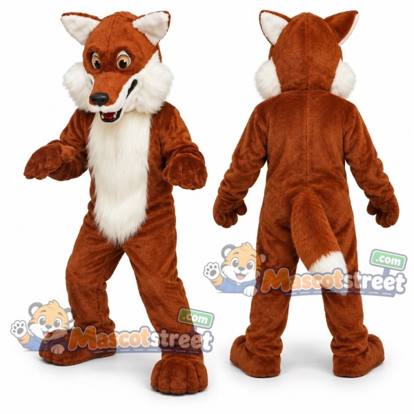 Orange Fox Mascot Costume
