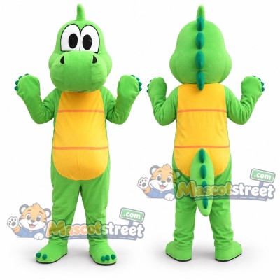 Green Dinosaur Mascot Costume