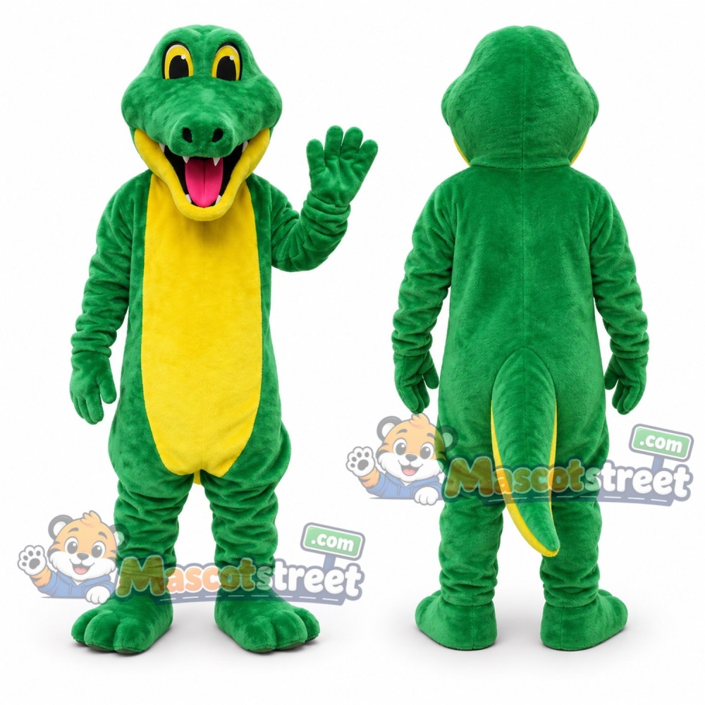 Green Dinosaur Mascot Costume