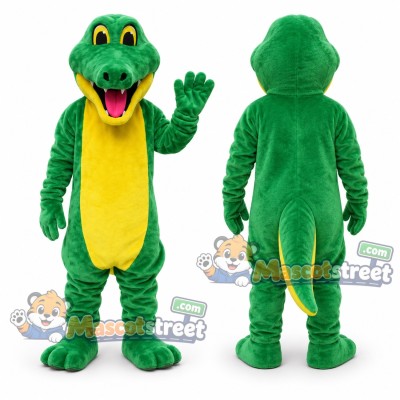 Green Dinosaur Mascot Costume